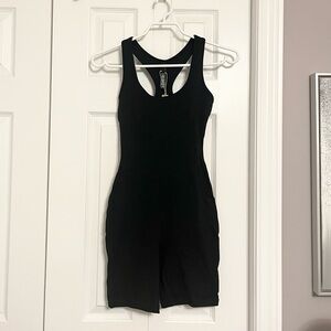 Skims - Black Racerback Sleeveless one piece bodysuit